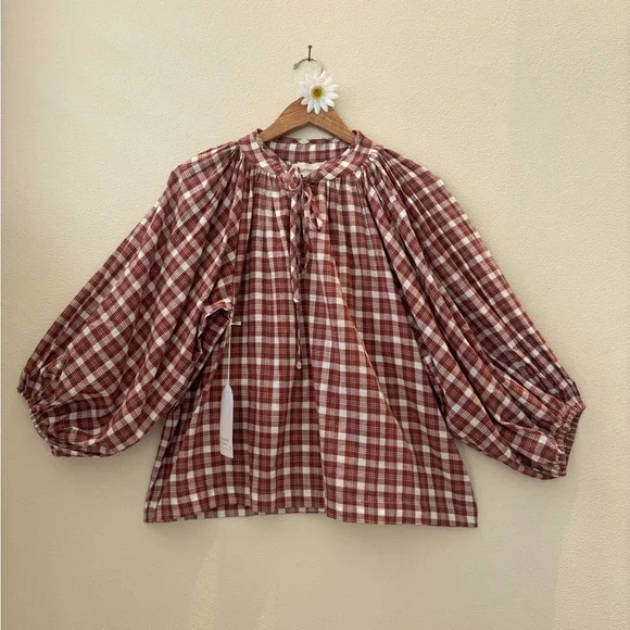 Daughters of India Poet Blouse NWT - Picture 2 of 14